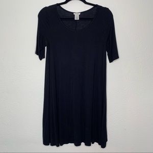 Midi Black T-Shirt Dress Size Small